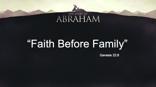 (9/27/20)   "Faith Over Family"