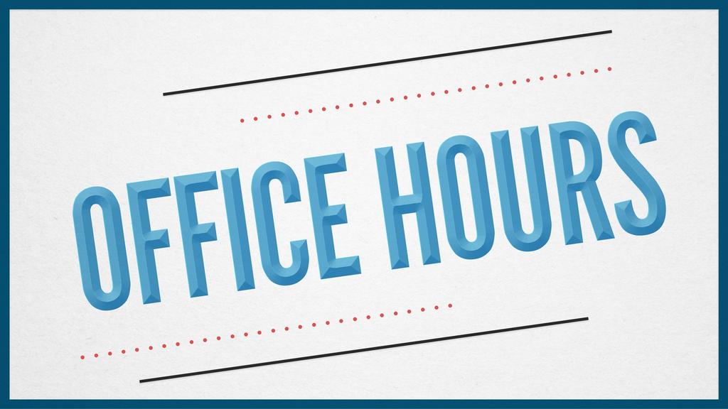 Pastor Office Hours - Graphics for the Church