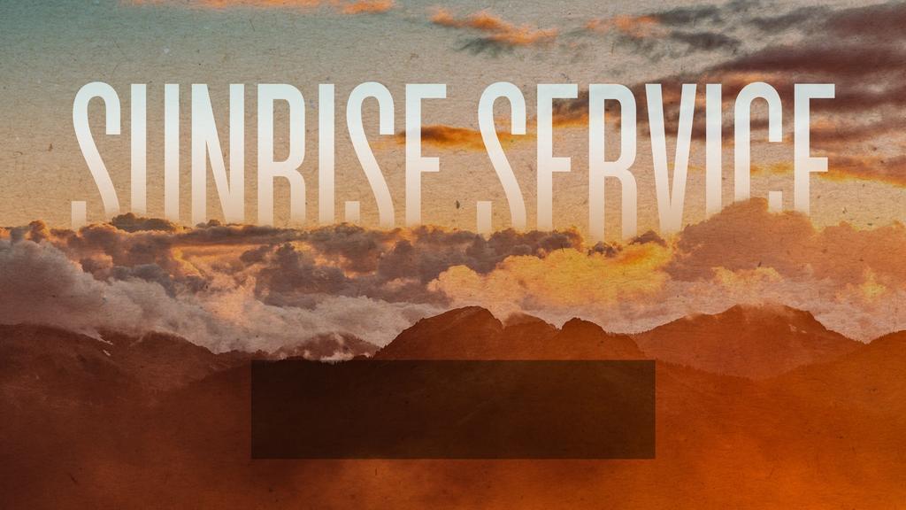 Sunrise Service large preview
