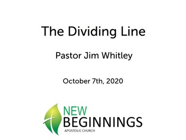 Wed 10/7- The Dividing Line
