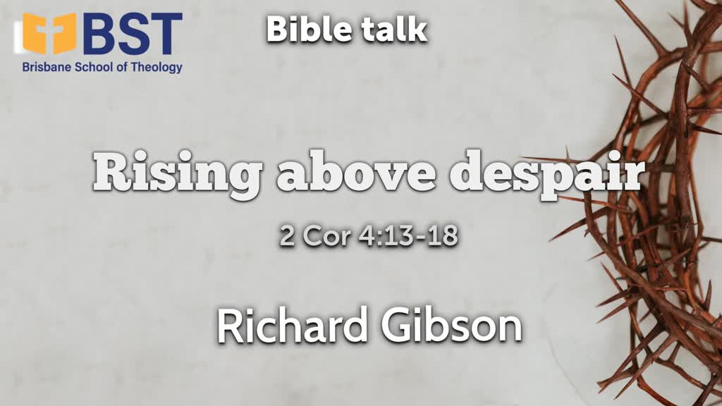 Rising above despair - Logos Sermons