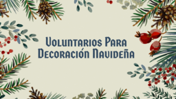 Christmas Decor Volunteers Needed  PowerPoint image 4