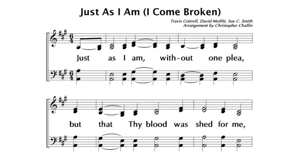 Am I Broken Am I Flawed Lyrics Just As I Am/I Come Broken - Logos Sermons