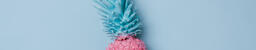 Colorful Pineapple on Blue Background  image 5