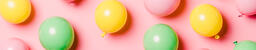 Citrus Colored Balloons Scattered on Pink Background  image 4