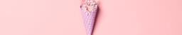 Pink Ice Cream Cone Filled with Flowers  image 22