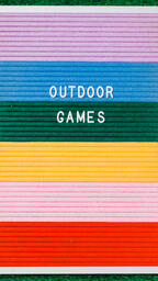 Outdoor Games Letter Board on Grass  image 5