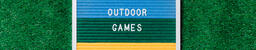 Outdoor Games Letter Board on Grass  image 1