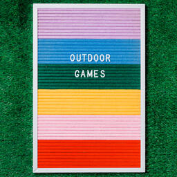 Outdoor Games Letter Board on Grass  image 2