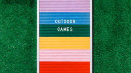 Outdoor Games Letter Board on Grass  image 3