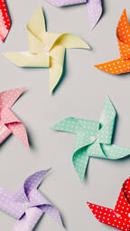 Pinwheels on Gray Background  image 2