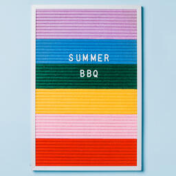 Summer BBQ Letter Board on Blue Background  image 4