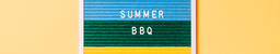 Summer BBQ Letter Board on Yellow Background  image 4