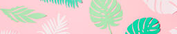 Tropical Paper Leaves on Pink Background  image 10