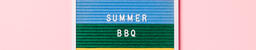 Summer BBQ Letter Board on Pink Background  image 5