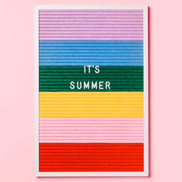 It's Summer Letter Board on Pink Background  image 2