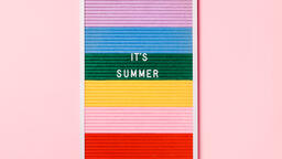 It's Summer Letter Board on Pink Background  image 3