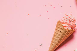 Ice Cream Cones on Pink Background  image 18