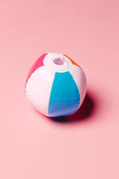 Beach Ball on Pink Background  image 4