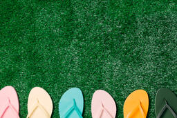 Flip Flops on Grass  image 3