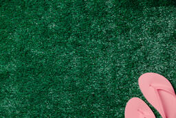 Pink Flip Flops on Grass  image 5