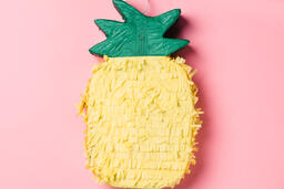 Pineapple Piñata on Pink Background  image 5