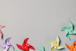 Pinwheels on Gray Background  image 12