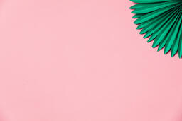 Green Palms on Pink Background  image 6