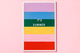 It's Summer Letter Board on Pink Background  image 5