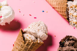 Ice Cream Cones on Pink Background  image 4
