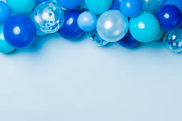 Blue Balloon Garland  image 4