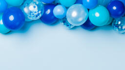 Blue Balloon Garland  image 2