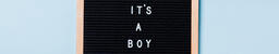 It's a Boy Letter Board with Blue Balloon Garland  image 5
