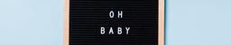 Oh Baby Letter Board with Blue Balloon Garland  image 3