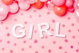 GIRL with Pink Confetti  image 2
