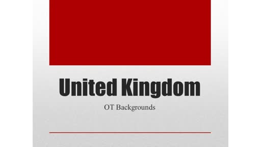 OT Backgrounds: 8: United Kingdom