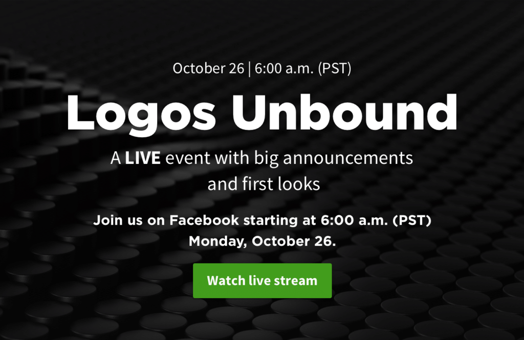 Live event coming October 26 at 6am PST.