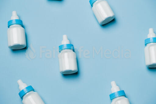 Blue Baby Bottles