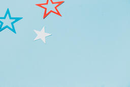 Red White and Blue Paper Stars  image 3