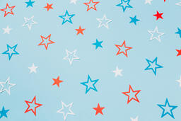 Red White and Blue Paper Stars  image 15