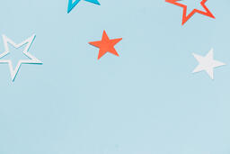 Red White and Blue Paper Stars  image 10