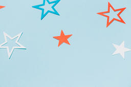 Red White and Blue Paper Stars  image 17