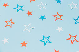 Red White and Blue Paper Stars  image 16