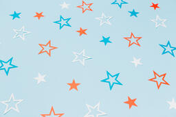 Red White and Blue Paper Stars  image 2