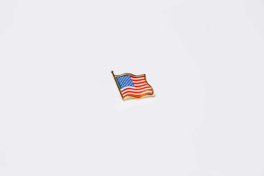 American Flag Enamel Pin large preview