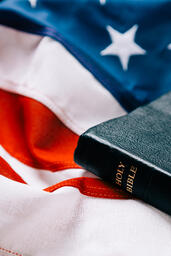 Bible on an American Flag  image 3