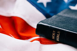 Bible on an American Flag  image 4
