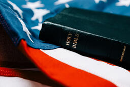 Bible on an American Flag  image 5