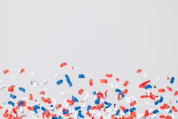 Red White and Blue Confetti  image 1