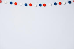 Red White and Blue Felt Garland  image 6